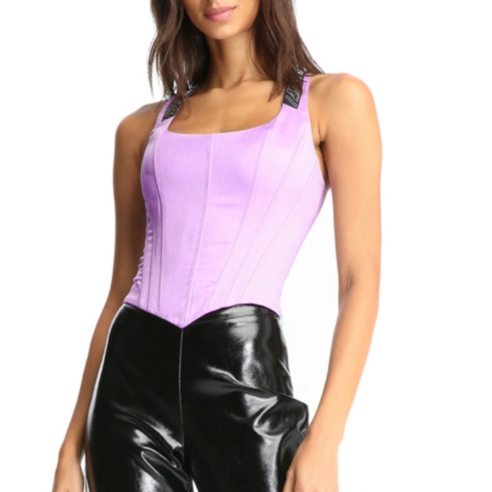 I.AM.GIA. Siobhan Corset Top Purple